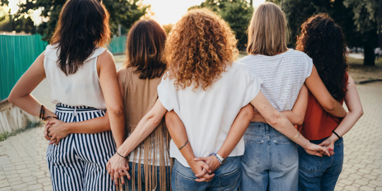 Group of empowered natural women