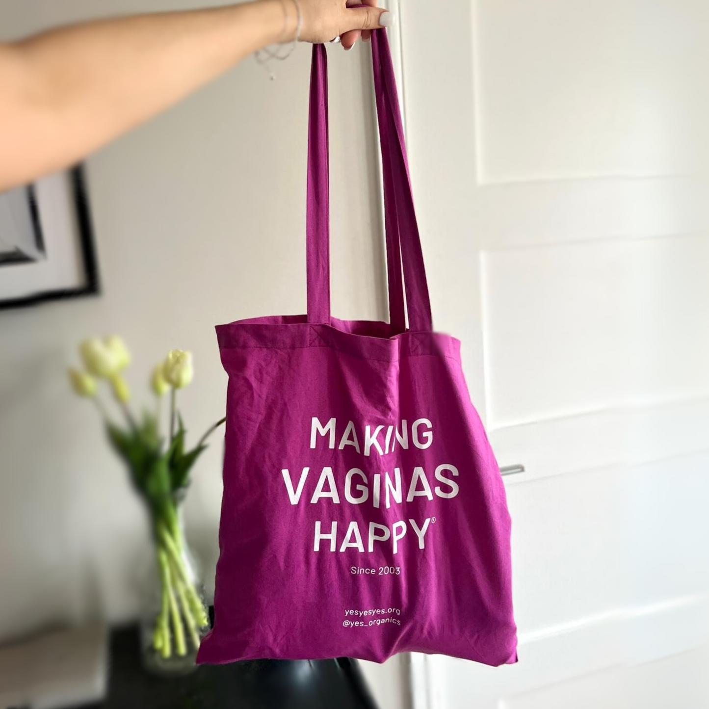 YES Making Vaginas Happy Tote bag